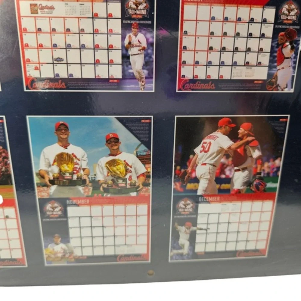 St Louis‎ Cardinals 2022 Baseball Calendar Molina Wainwright Record Breaking New